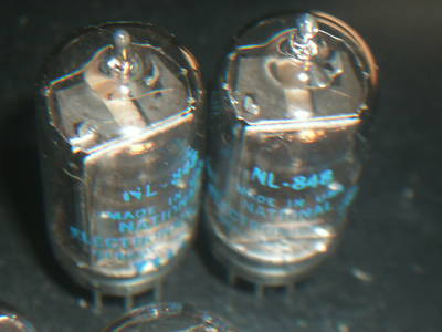 Nine nos nixie tubes type nl 840 / nl 248 perfect tubes