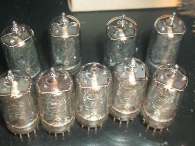 Nine nos nixie tubes type nl 840 / nl 248 perfect tubes