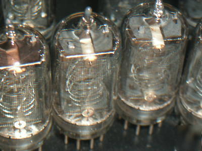 Nine nos nixie tubes type nl 840 / nl 248 perfect tubes
