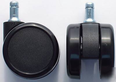 Rubber desk office chair wheels casters 2.5