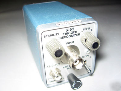 Tektronix s-53 S53 trigger recognizer