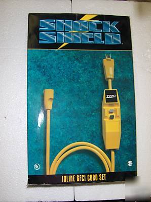 Trc shockshield inline gfci cord set 120V/15A 6 ft