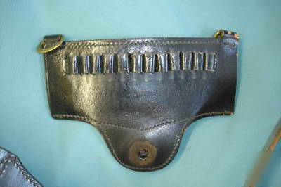 * lot of 4 tex shoemaker holsters + jay-pee ammo belts 