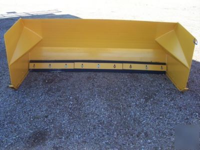 8' skidsteer quick attach snowpusher