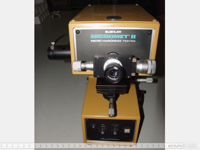Buehler micromet ii micro hardness tester
