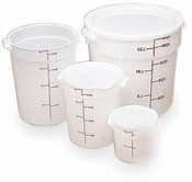Cambro natural white round container 4QT |1 dz|
