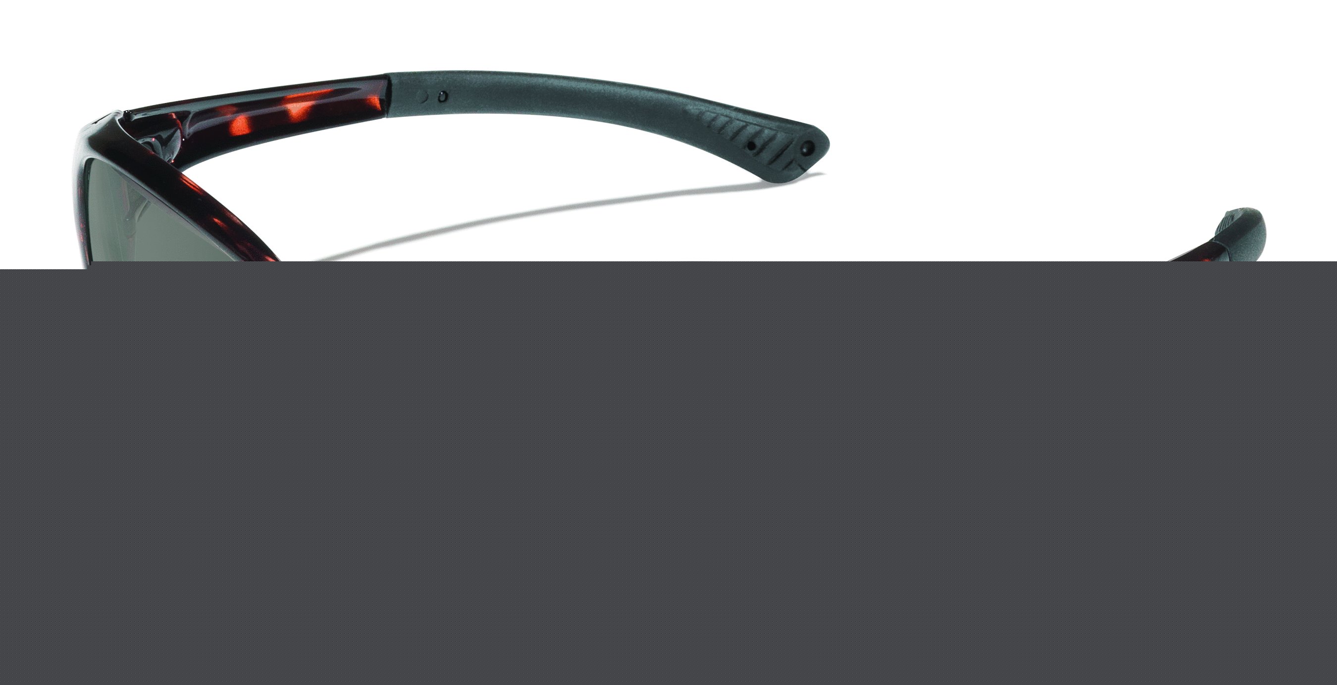 Crews plasmaâ„¢ tortoiseshell safety glasses, smoke lens