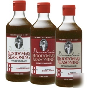 Demitri's bloody mary seasoning mix variety 3 pack