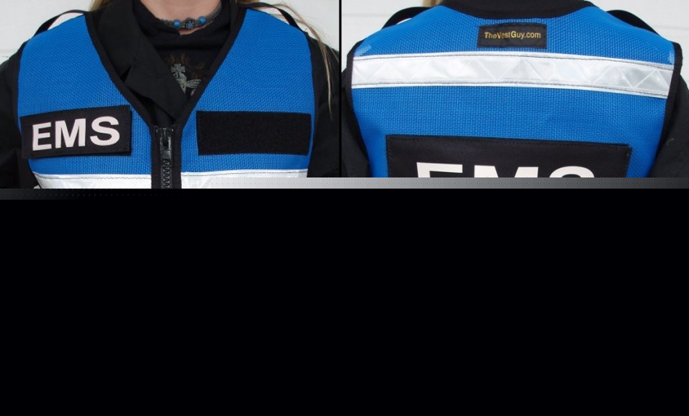 Ems safety reflective vests, emergency services, 3M 