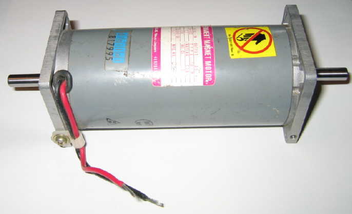Hitachi 1580 rpm 24 vdc dual shaft motor 30 oz in