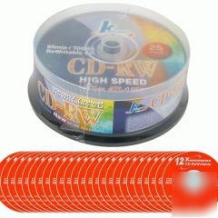Khypermedia 12X 700MB 80-minute cd-rw media 25-piece sp