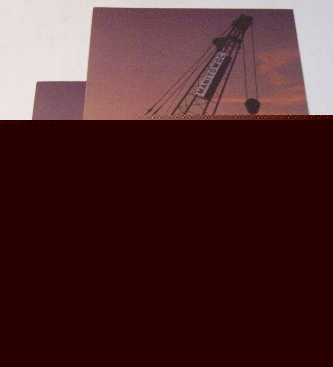 Manitowoc 1992 crane sales brochure lot multi language