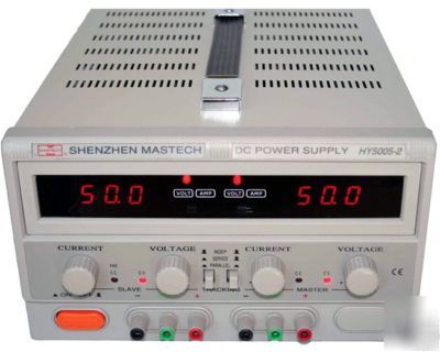 Mastech linear dc power supply dual var 0-50 v @ 0-5 a