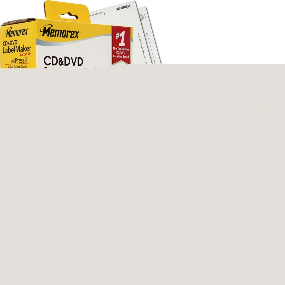 Memorex cd and dvd label maker kit includes software
