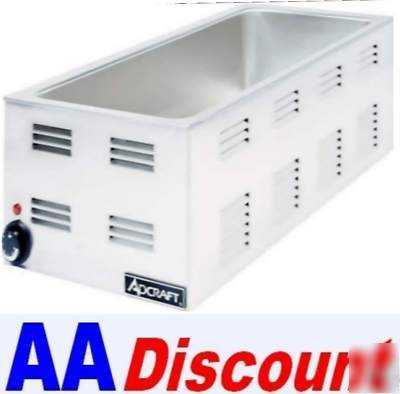 New adcraft 4/3 size pan warmer steam table counter 