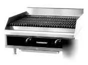 New countertop lava rock gas charbroiler TMDCL24