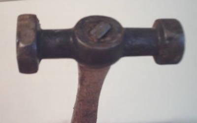 Planishing metal working hammer flat round square faces