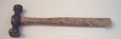 Planishing metal working hammer flat round square faces