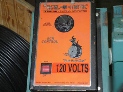 Reel-o-matic cable winder/coil machine w/length counter