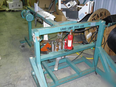 Reel-o-matic cable winder/coil machine w/length counter