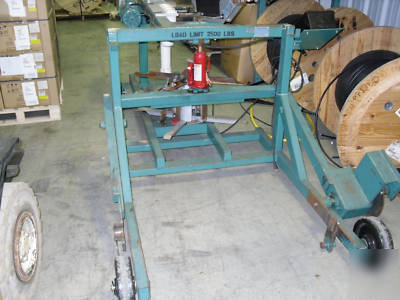 Reel-o-matic cable winder/coil machine w/length counter