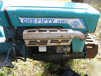 Suzue 150 4X4 3PT hitch, 3 speed pto 2 cylinder diesel