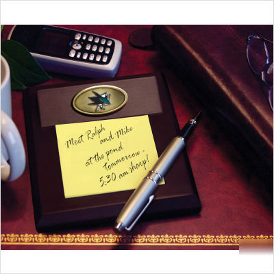 The memory company san jose sharks memo pad holder