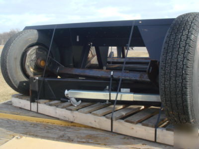 Torflex trailer axles, 1 pair complete with brakes