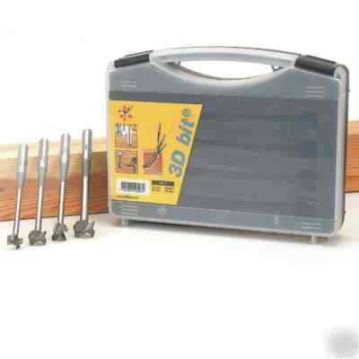 Trend 3D wood working drill bit set 4 piece 15 - 22 mm