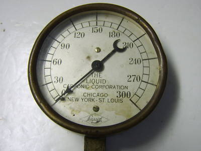 Vintage liquid pressure gauge/carbonic corp.