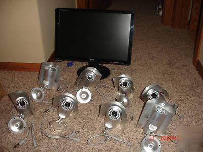 8 camera security system with 17