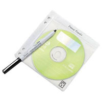 Case logic 25 double sided prosleeves f/50 cds, white