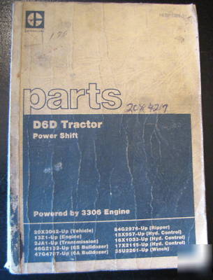 Caterpillar cat D6D tractor part book - 3306 engine
