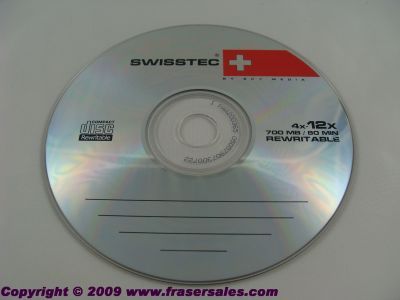 Cd-rw 4X-12X swisstech x 10 discs - 700MB/80MINS