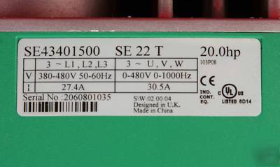Commander se motor speed control size 4 ac SE43401500