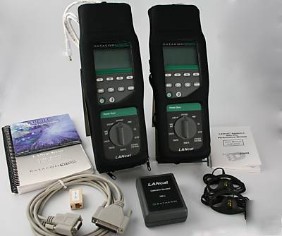 Datacom lancat 6 cable tester with fibercat module kit