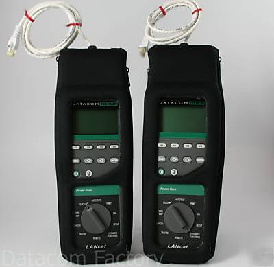 Datacom lancat 6 cable tester with fibercat module kit