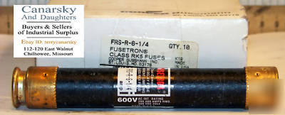 New 1 bussman frs-r-6 1/4 class RK5 fuse 