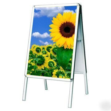 New a-board pavement poster sign aluminium A2 