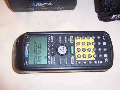 New dolphin hand held scanner + charger base prolink