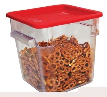 New polycarbonate square storage container - 22 qt - 