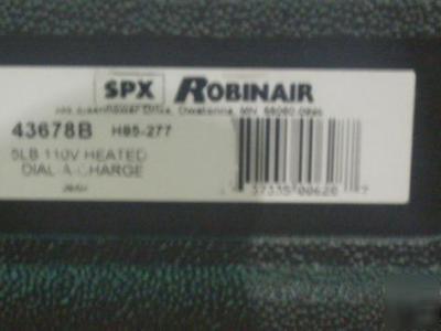 New robinair dial-a-charge charging cylinder 43678-b 