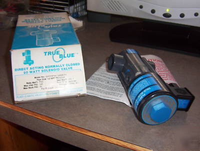 Plast-o-matic solenoid valve true-blue EASYMT4V12W20-pv