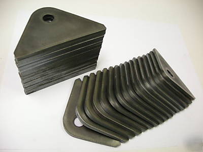 Shock / seat tab 3/16 steel 1/2 inch hole group of 18