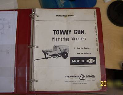 Thomsen ( putzmeister ) A3 plastering fireproofing pump