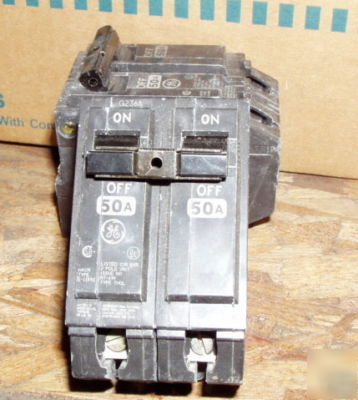 New ge THQL2150 two (2) pole circuit breaker 50 amp nos