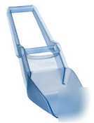 New transparent blue two handed shovel shovel