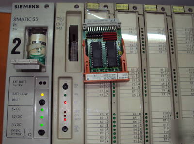 Siemens simatic S5 115U cpu 943-7UA11 with i/o module