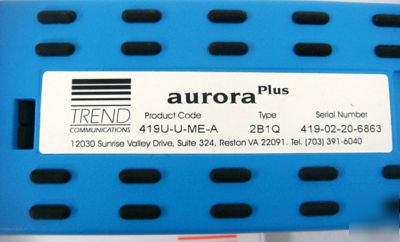 Trend aurora plus basic rate isdn tester