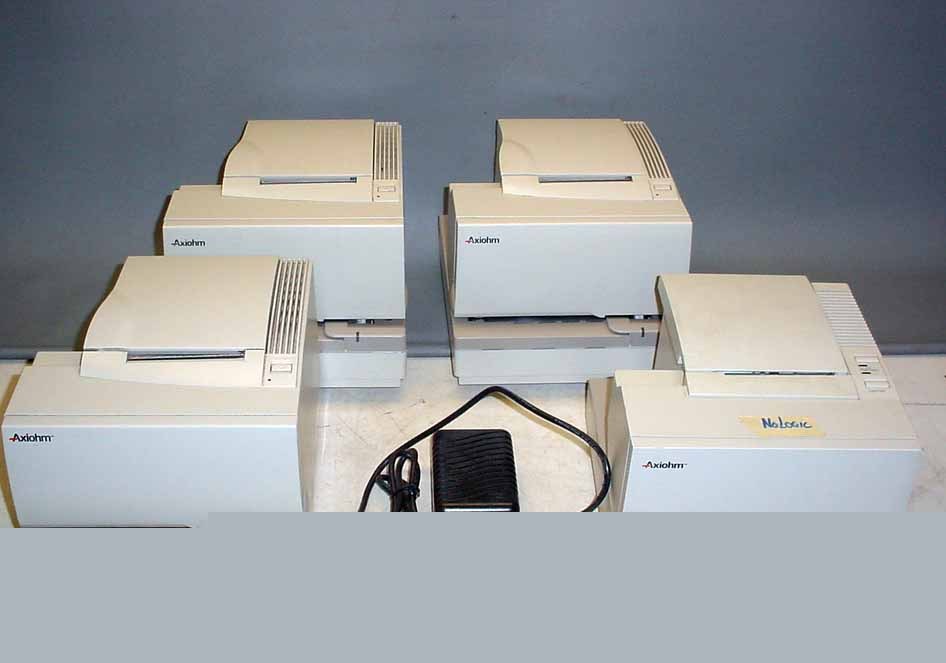 4 axiohm pos printers 3-A758 1-A756 non-micr
